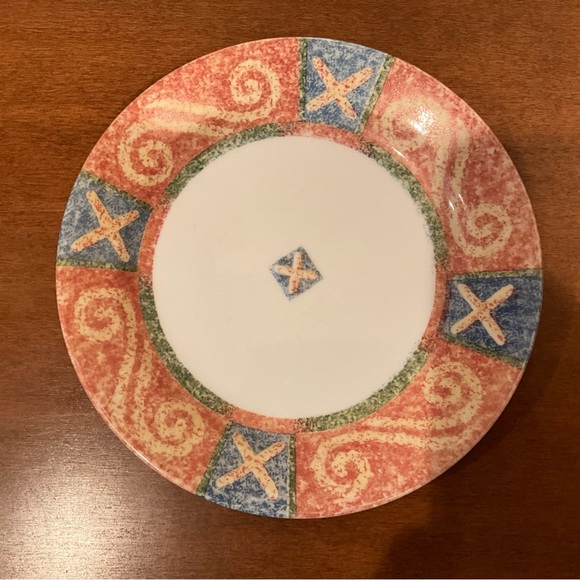 Vintage Corelle Sand Art Salad Plates - Picture 2 of 9